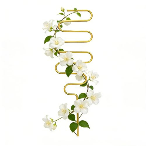 Fenayuu Tutor para Plantas Interior - Estaca Metálica para Soporte - Enrejado Jardín para Trepadoras | para Jardín Exterior Terraza Patio Maceta Enredaderas Hiedra Rosal Tomate Pepino Plantas de