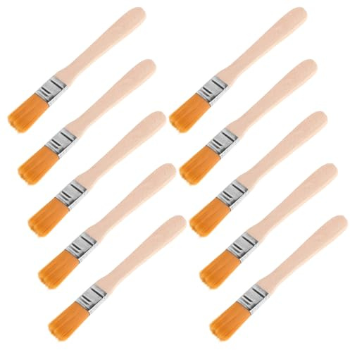 UPKOCH 10Pcs Archaeology Excavation Brush Set for ’S Science Digging Educational Tools, Small Soft Bristle Cleaning Brushes for Archaeological Kits and Classroom Use