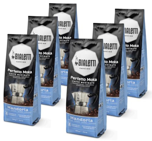 Bialetti Perfetto Moka Café moulu, 1,5 kg, saveur noisette - 6 x 250 g