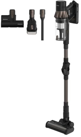 Taurus - Aspirador Escoba Potente Sin Cable 615W con 220AW Potencia de Succión, 90 Min Autonomía, Cepillo Antienredos Tubo Flexible, Luz LED, Depósito 700ml y Mini Turbo Brush para Mascotas y Coche