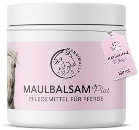 Annimally Maulbalsam Pferd 150 ml - Maulpflege mit Kakaobutter, Ringelblumenöl, Sheabutter und Bienenwachs - Kakaobutter Geschmack für mehr Zufriedenheit beim Pferd