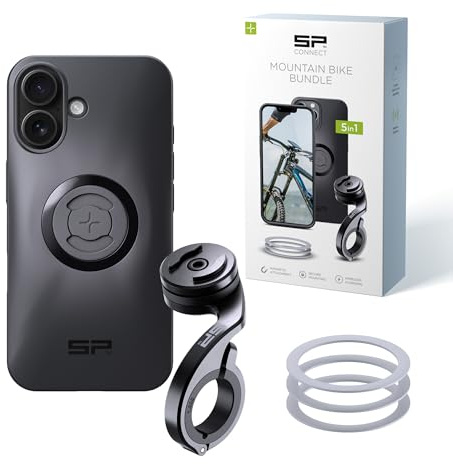 SP CONNECT Mountain Bike Bundle |SPC+| kompatibel mit iPhone 16 | Handyhalter für Mountainbike| Mountainbike MTB Handy Halterung Gadget