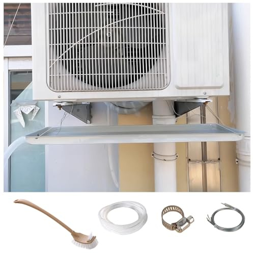Aire Acondicionado, Bandeja de Agua del Condensador, fácil instalación, Apto para Unidades de Aire Acondicionado para Evitar Fugas (81 x 24 cm/32 x 9 Pulgadas)
