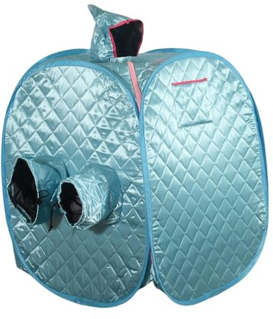 Portable Personal Sauna Room Tent, Folding SPA Steam, Fast Heating Double Zipper Full Body Warm Mini Tools for Home Use(Blu)