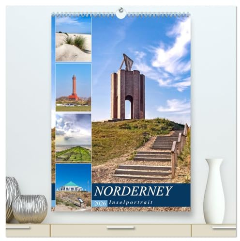 Norderney Inselportrait (hochwertiger Premium Wandkalender 2026 DIN A2 hoch), Kunstdruck in Hochglanz: Bezaubernde Momente vom Eiland in der Nordsee (CALVENDO Natur)