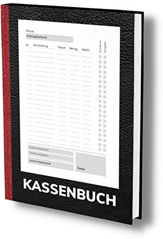Kassenbuch: A4 Schwarz- Einfaches Einnahmen und Ausgaben Buch für Gastronomie, Privathaushalt und Kleingewerbe. Auch als Haushaltsbuch geeignet. Über ... Mwst. (Kassenbuch Kleinunternehmer, Band 2)