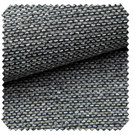 novely® SUTRUM Premium Möbelstoff - Grob Gewebter Strukturstoff - Robuster Polsterstoff mit Handwebcharakter - Pflegeleichte Meterware 1lfm | Farbe: 02 Graphit