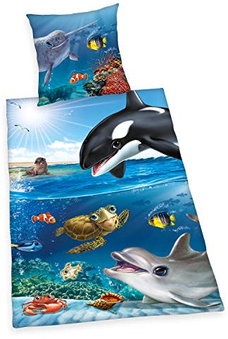 Herding Animal Club Bettwäsche-Set, Cotton, mehrfarbig, Deutsche Größe