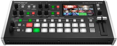 Roland V-8HD | HD Video Switcher for Live Events, Streaming & Corporate Presentations | Mix 8 HDMI Sources | 5-Layer Effects & Keying Engine | Built-in Multi-Viewer Display
