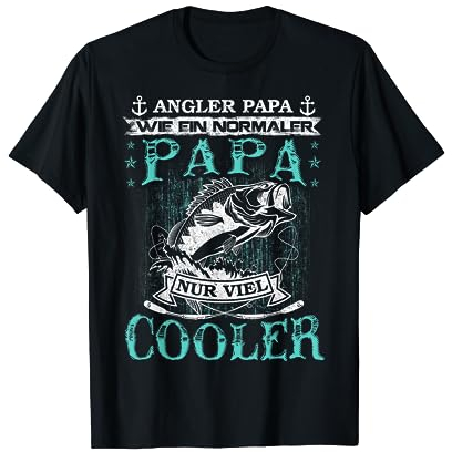 Angler Papa Fischer Vater Papa Angeln Geburtstag Geschenk T-Shirt