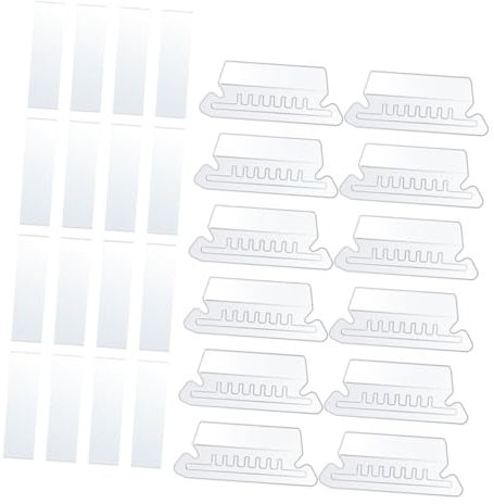 NUOBESTY 100stücke Hängemappen Register Aus Transparentem Pvc Abziehbare Und Bedruckbare Registerlaschen Für Büro Schule