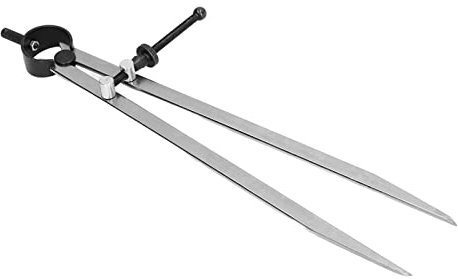 Divisore per Ali in Acciaio Al Carbonio Divisore per Ali in Pelle Ad Alta Precisione con Dado a Molla per Incisioni e Marcature Sulla Pelle (250mm)