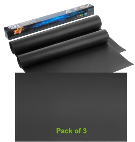 Lifhety Tappetino Forno 60x40CM, 3 pezzi Tappetini da Forno Antiaderente Teflon, Carta Da Forno Riutilizzabile, per Forno, Teglia Può Essere Tagliato Nella Misura Desiderata