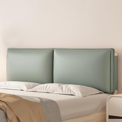 Lesekissen, Bett-Kopfteil-Bezüge – Technologie Stoff Bett Rückenlehne Kissen Staubdichter Schutz Abdeckung Rückenstütze für gepolstertes Kopfteil – Abnehmbar Gepolstert Tag (mit Kopfteil 47,2/120cm