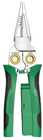 BOWTONG 8-in-1 Multifunktionale Abisolierzange, Schere, Schneiden, Ziehen, Crimpen, Abisolierzange, elektrische Schere, Kabelmesszange