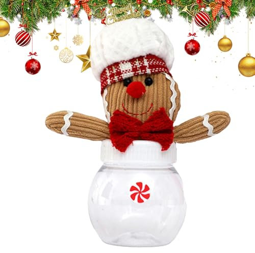zwxqe Christmas Gingerbread Candy Jar Decorative Gingerbread Man