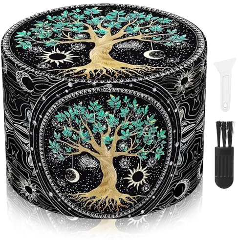 LHOEST 63 MM Grinder Metalico Molinillo Especias Sal Grinder árboles 4 Capas de Diseño Molinillo con Rascador y Cepillo de Plástico para Cocina Cocinando