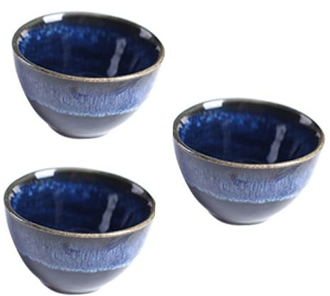 Ciieeo 3pcs Wine Japanese Style Ceramics Cup Sake Cups for Tea Wine Water for Sake Rice Serving
