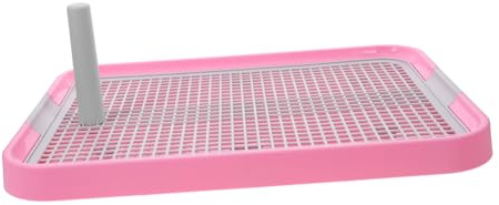 BUGUUYO Toilette pour Chiens Intérieur Plastique Urinoir Amovible avec Antidérapante Rose