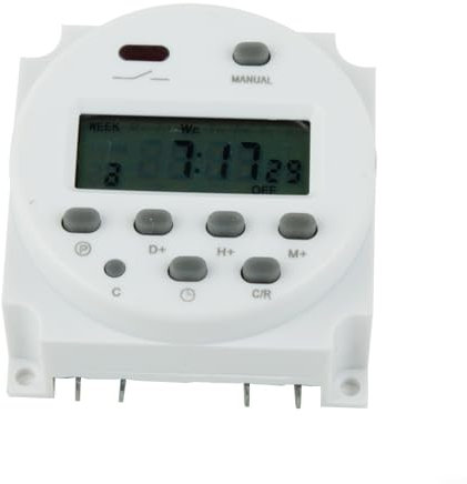 HOHOVYVY 12v zeitschaltuhr，zeitschaltuhr unterputz，12 Volt DC PROGRAMMIERBARER DIGITALER 12-V-Timer-STEUERSCHALTER(B)