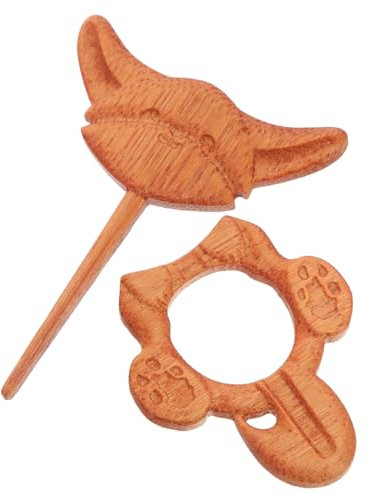 TINEASUR broche animal en bois épingle broche de robe vêtements de merch rapide châle blazer revers esthétique pour vêtements en bois de costume