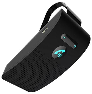 Ailan Kit Manos Libres para Coche Receptor de Audio Inalámbrico Visera Solar Bluetooth 2. Soporte Streaming Música/Audio Reproductor de Aplicaciones GPS