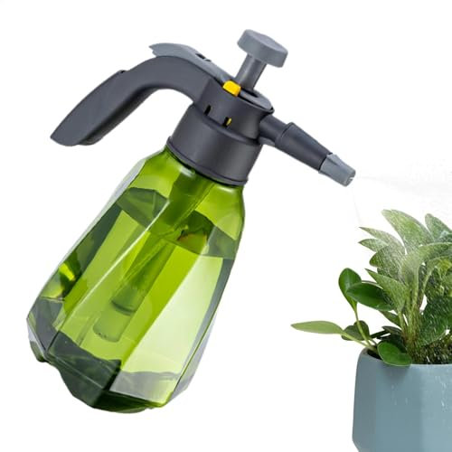 Spruzzatore manuale da giardino da 1,5 l, annaffiatoio a pompa a pressione, nebulizzatore con ugello regolabile, annaffiatoio vuoto