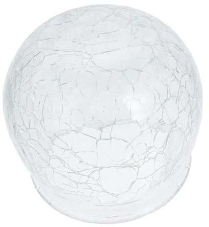 Alipis Ice Cracked Glass Bottle Solar Garden Lanterns Light Shade Modern Lampshade Globe