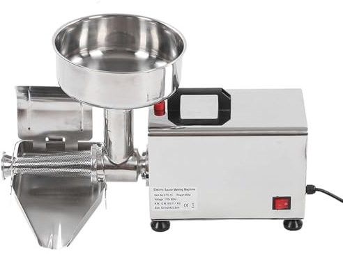 HSOYGE Colino Elettrico per pomodori, Macchina per macinazione Alimentare con Motore da 450 W, colino per marmellata, Salsa di Pomodoro, Salsa di Fragole, marmellata di mirtilli