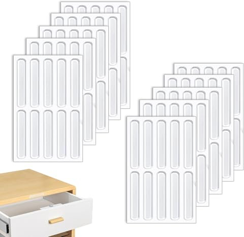 100Pcs Door Silencer Silicone Pads Stop Slamming Furniture Bumpers 63mm