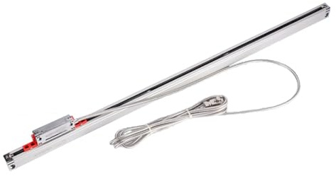 Linear Scale, Slim Optical Glass Scale Linear Encoder 5um 70 120 170 270 320mm Travel Replace Digital Readout Ruler Lathe DRO,for DRO Tools Lathe Milling(KA-300-270mm)