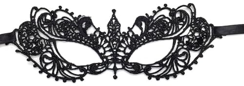 WATASAA Lace Masquerade Mask for Adults, Elastic Band, Soft Breathable for Halloween,Cosplay,Ball,Masquerade Party,Carnival (Gothic Spike)