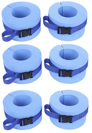 Youbones 6 pesas flotantes de agua, manguitos de agua, aeróbicos, flotadores, fitness, ejercicio, conjunto de acero
