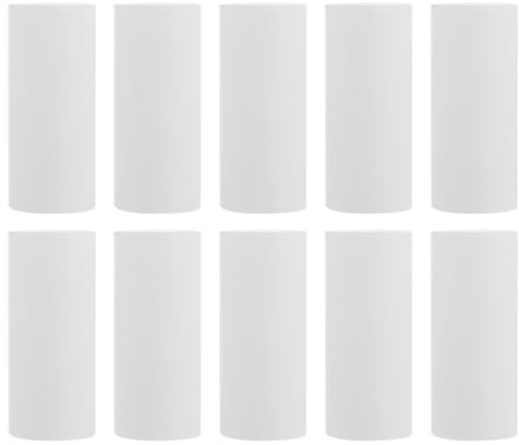 Gatuida Carta Termica per Macchina Fotografica Istantanea 57Φx25Mm 10 Pezzi Set Ricarica Carta Fotografica Compatta per Stampanti Portatili Uso Scolastico e Ufficio