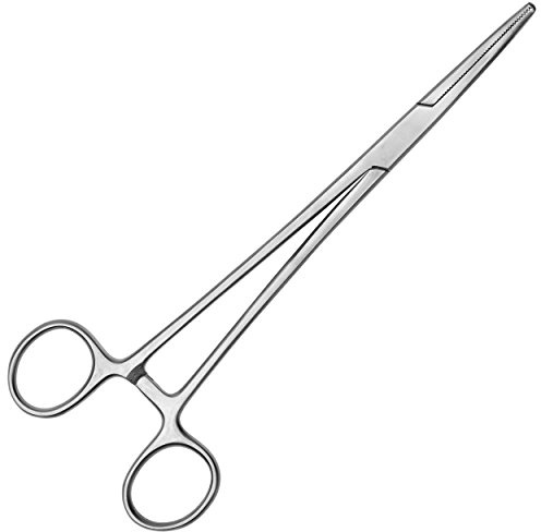 May Profi Angelzange 18 cm gebogen Edelstahl Hakenlöser Lösezange | Gebogene Hakenlösezange aus Edelstahl. Ideal für das schnelle und fischschonende Entfernen von Angelhaken direkt am Wasser.
