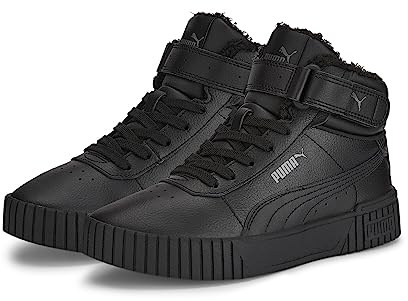 PUMA flicka Carina 2.0 Mid WTR JrSneaker, Puma Black Puma svart mörk skugga, 38 EU