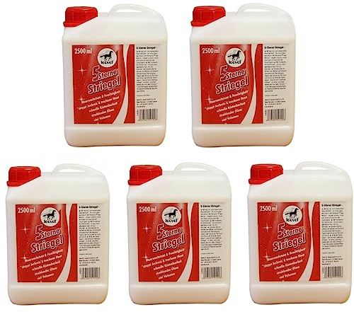 RL24 leovet - 5-Sterne Striegel – 5 x 2500 ml Kanister (5er Set)
