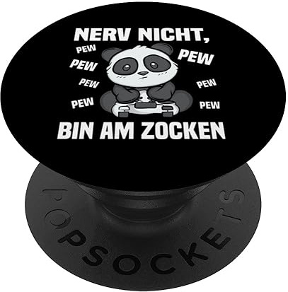Nerd Zocker Geschenke für Gamer Männer | Nerv Nicht Bin Am Zocken | Gaming PopSockets Klebender PopGrip Schwarz Gaming Headset pc und Konsolen-Controller