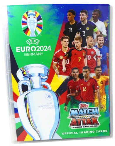 Topps UEFA Euro 2024 Germany Match Attax Karten - EM Sammelkarten - Auswahl (1 Sammelmappe)