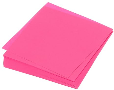 QUARKZMAN 100 Blatt Origami-Papier beidseitig fluoreszierendes Pink 10 x 10 cm 70 g/m² quadratisches Faltblatt für Kunsthandwerk, Anfänger, Geschenkdekorationen