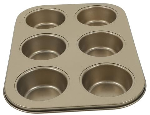 Cabilock Teglia Per Muffin Con Bordi Lisci 6 Teglie Per Muffin Teglia Portatile Antiaderente E Facile Da Pulire
