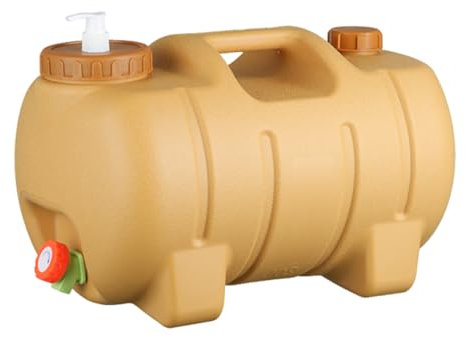 Buhygn Bidón De Agua para Camping, Contenedor Portátil 20L con Grifo Integrado, Depósito Recargable de Cerdo para Playa, Senderismo y Viajes en Autocaravana