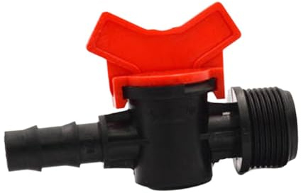 Vanne Commutateur d'Irrigation Goutte, Vanne Cannelée pour Irrigation Goutte à Goutte, DN3/4 à PE 16 Mm, Contrôle Rapide du Débit d'eau, Vannes de Connexion pour Tuyau, pour Jardin, Agriculture