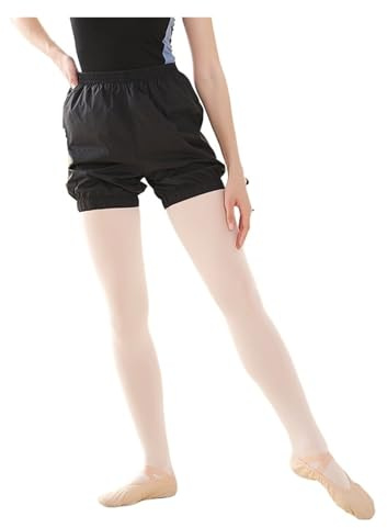 LuoAXINN Pantalones de Baile, Ballet, Calentamiento, Pantalones Sueltos for Ejercicio, Ropa for el Cuerpo, Cortos, Rendimiento para Bailar(Black,M)