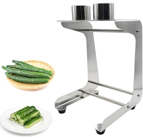 Manuell gurkskärare, rostfritt stål grönsakspinne skärare, 3 utbytbara bladhjul, kärnborttagningssystem, köksverktyg, för sallad, sushi