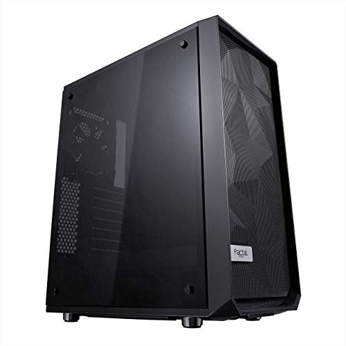 Fractal Design Caja de Ordenador Meshify C Negro con Cristal Templado, Torre ATX/mATX/ITX, Alto Flujo de Aire, Excelente Enfriamiento