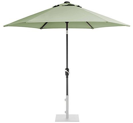 KETTLER 2.5m Wind Up Parasol with tilt Grey frame and Sage Canopy