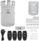 MAGT Cerradura Electrónica de Seguridad, Invisible, Sin Llave, Control Remoto y Aplicación, Plata