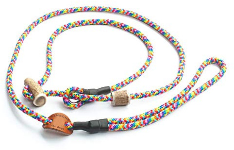 Retriever-Leine/Moxonleine Sporty-Style | robuste Hundeleine aus Tau mit Klemme & Halsbandfunktion | 6mm – besonders griffig & wetterfest | Training, Alltag & Dummyarbeit