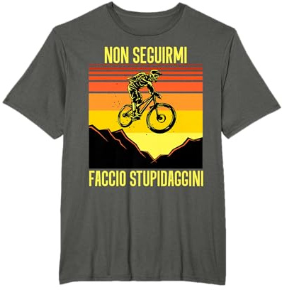 Mountain Bike Divertente Ciclista Bicicletta Bici Regalo Maglietta